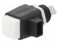 Laboratory clamp; white; 16A; screw,spring clamp; nickel; L: 44mm SCHÜTZINGER