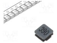 Inductor: wire; SMD; 39uH; 390mA; 1.294Ω; ±20%; 3x3x1.5mm WALSIN