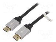 Cable; DisplayPort plug,both sides; PVC; DisplayPort 1.2; Len: 3m GOOBAY