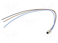 Connector: M5; socket; 707; male; PIN: 3; 60V; unshielded; 1A; IP67 BINDER