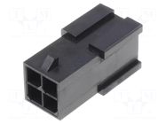 Connector: wire-wire; plug; male; PIN: 4; Micro-Fit 3.0; for cable MOLEX