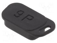 Protection cover; PIN: 9; D-Sub 9pin,D-Sub HD 15pin; male HARTING