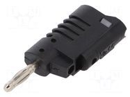 Connector: 4mm banana; plug; 36A; 30VAC; 60VDC; black; 57.2mm ELECTRO-PJP