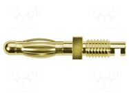 Connector: 4mm banana; plug; 32A; 33VAC; 70VDC; non-insulated SCHÜTZINGER