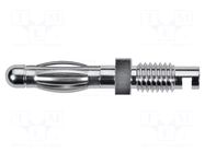 Connector: 4mm banana; plug; 32A; 33VAC; 70VDC; non-insulated SCHÜTZINGER
