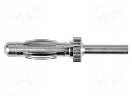 Connector: 4mm banana; plug; 10A; 33VAC; 70VDC; non-insulated; 31mm SCHÜTZINGER