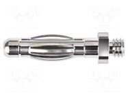 Connector: 4mm banana; plug; 32A; 33VAC; 70VDC; non-insulated; 23mm SCHÜTZINGER