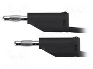 Test lead; 70VDC; 33VAC; 32A; banana plug 4mm,both sides; black SCHÜTZINGER