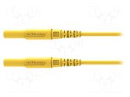 Test lead; 16A; banana plug 4mm,both sides; with protection SCHÜTZINGER