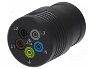 Three-phase adapter; socket; 16A; 10mΩ; -20÷60°C SCHÜTZINGER