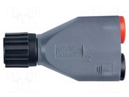Adapter; grey; 3A; 62.4mm; Insulation: polyamide; Type: insulated SCHÜTZINGER