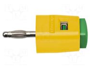 Laboratory clamp; yellow-green; 70VDC; 33VAC; 16A; nickel; L: 48mm SCHÜTZINGER