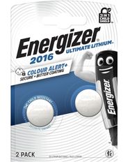 Lithium battery CR2016 3V 100mAh Ultimate Energizer 2pcs blister