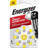 Cinko oro baterija AC10E (V10, HA10, PR70, 7005ZD) klausos aparatams 1.45V Energizer 8vnt įpakavime