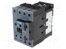 Contactor: 4-pole; NO x4; Auxiliary contacts: NO + NC; 24VDC; 38A SIEMENS