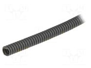 Protective tube; Size: 7; polyamide 6; grey; L: 50m; PCL; Øint: 6.2mm PMA