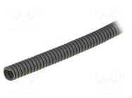 Protective tube; Size: 7; polyamide 6; grey; L: 50m; PCL; Øint: 6.2mm PMA
