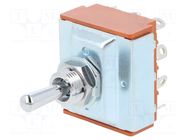 Switch: toggle; Pos: 3; 4PDT; ON-OFF-ON; 20A/125VAC; S; -10÷70°C NKK SWITCHES