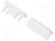 Cap for LED profiles; white; 20pcs; ABS; GEN2; SURFACE10 TOPMET