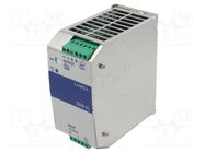 Power supply: switching; for DIN rail; 180W; 24VDC; 7.5A; OUT: 1 LUMEL