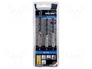 Drill set; steel; blister; PROFI BETON; 5mm,6mm,8mm; 3pcs. ALPEN-MAYKESTAG