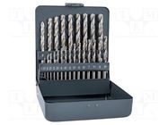 Drill set; for metal; high speed steel stal szybkotnąca HSS ALPEN-MAYKESTAG