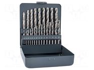 Drill set; for metal; high speed steel; metal case; Pro; 25pcs. ALPEN-MAYKESTAG