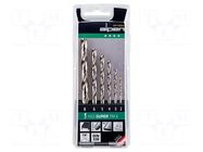Drill set; for metal; high speed steel; blister; HSS SUPER; 6pcs. ALPEN-MAYKESTAG
