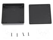 Enclosure: multipurpose; X: 80mm; Y: 80mm; Z: 15mm; 1551 MINI; ABS HAMMOND