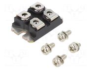 Bridge rectifier: single-phase; Urmax: 600V; If: 100A; screw; screw MICROCHIP TECHNOLOGY