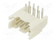 Socket; wire-board; male; 2mm; PIN: 8; THT; 100V; 2A; angled ADAM TECH