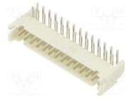 Socket; wire-board; male; 2mm; PIN: 28; THT; 100V; 2A; angled ADAM TECH