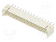 Socket; wire-board; male; 2mm; PIN: 32; THT; 100V; 2A; straight ADAM TECH