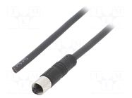 Connector: M5; plug; 707; female; PIN: 3; 60V; gold-plated; 1A; IP67 BINDER