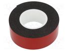 Fastening tape; double-sided; W: 19mm; L: 1.5m; Adhesive: acrylic EUROTAPE