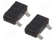 Transistor: NPN; bipolar; BRT; 50V; 0.1A; 0.2W; SOT23; R1: 22kΩ NTE Electronics