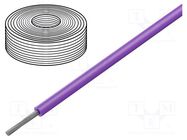 Wire; SiF; 1x0.25mm2; stranded; Cu; silicone; violet; -60÷180°C HELUKABEL
