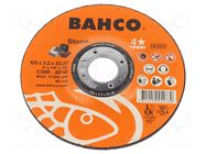 Cutting wheel; Ø: 125mm; Disc thick: 2.5mm; steel; 22.23mm BAHCO