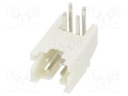 Socket; wire-board; male; 2mm; PIN: 4; THT; 100V; 2A; angled ADAM TECH