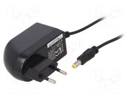 Power supply: switching; mains,plug-in; 9VDC; 2A; 18W; Out: 5,5/2,1 SUNNY