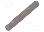 Screwdriver bit; hex key; HEX 9/64"; Overall len: 28mm; MICRO WIHA