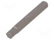 Screwdriver bit; hex key; HEX 9/64"; Overall len: 28mm; MICRO WIHA