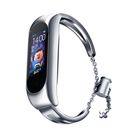 Replacment metal band bracelet strap for Xiaomi Mi Band 6 / 5 / 4 / 3 silver, Hurtel