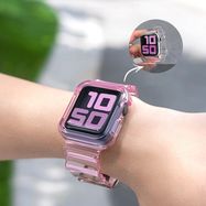 Silicone Band Strap Bracelet Case Strap Light Set for Apple Watch 44mm - Blue, Hurtel