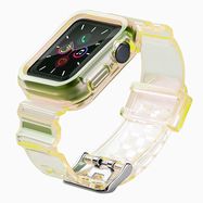 Silicone Band Strap Bracelet Case Strap Light Set for Apple Watch 42mm - Yellow, Hurtel