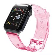 Silicone Strap Bracelet Bracelet Strap Light for Apple Watch 42 / 44 mm - Red, Hurtel