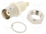 Socket; BNC; female; straight; 50Ω; soldering; nylon; gold-plated AMPHENOL RF