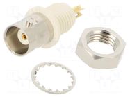 Connector: BNC; socket; female; straight; 50Ω; soldering; polyamide AMPHENOL RF