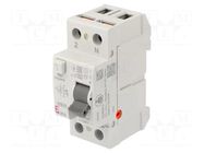 RCD breaker; Inom: 25A; Ires: 30mA; Poles: 2; 230V,400V; IP20; EFI ETI POLAM