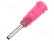 Needle: steel; 0.5"; Size: 13; straight; 1.78mm; one-time use FISNAR
